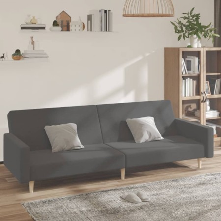 Sofá cama de 2 plazas tela gris claro de , Sofás - Ref: Foro24-375727, Precio: 261,61 €, Descuento: %