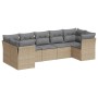 Set sofás de jardín 7 piezas y cojines ratán sintético beige de , Conjuntos de jardín - Ref: Foro24-3218119, Precio: 453,23 €...