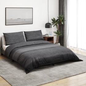 Juego de funda nórdica algodón gris oscuro 225x220 cm de , Fundas de nórdico - Ref: Foro24-136490, Precio: 28,57 €, Descuento: %