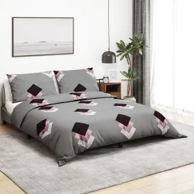 Juego de funda nórdica algodón gris 140x200 cm de , Fundas de nórdico - Ref: Foro24-136465, Precio: 20,73 €, Descuento: %