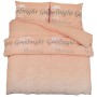 Juego de funda nórdica algodón rosa 155x220 cm de , Fundas de nórdico - Ref: Foro24-136515, Precio: 27,32 €, Descuento: %
