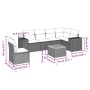 Set sofás de jardín 7 piezas y cojines ratán sintético beige de , Conjuntos de jardín - Ref: Foro24-3225470, Precio: 463,76 €...