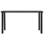 Mesa de comedor de MDF negro y gris hormigón 140x70x75 cm de vidaXL, Mesas de cocina y de comedor - Ref: Foro24-281858, Preci...