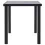 Mesa de comedor de MDF negro y gris hormigón 140x70x75 cm de vidaXL, Mesas de cocina y de comedor - Ref: Foro24-281858, Preci...