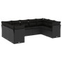 Set de sofás de jardín 8 piezas y cojines ratán sintético negro de , Conjuntos de jardín - Ref: Foro24-3218125, Precio: 563,2...