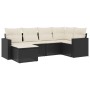 Set de sofás de jardín 6 piezas y cojines ratán sintético negro de , Conjuntos de jardín - Ref: Foro24-3219246, Precio: 348,9...