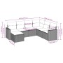 Set de sofás de jardín 7 piezas con cojines ratán PE gris de , Conjuntos de jardín - Ref: Foro24-3219290, Precio: 410,78 €, D...
