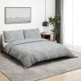 Juego de funda nórdica algodón gris 200x200 cm de , Fundas de nórdico - Ref: Foro24-136459, Precio: 27,01 €, Descuento: %