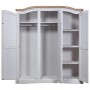 Armario madera de pino Mexicano estilo Corona blanco 3 puertas de vidaXL, Armarios roperos - Ref: Foro24-282622, Precio: 477,...