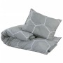 Juego de funda nórdica algodón gris 140x200 cm de , Fundas de nórdico - Ref: Foro24-136450, Precio: 23,03 €, Descuento: %