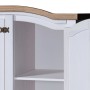 Armario madera de pino Mexicano estilo Corona blanco 3 puertas de vidaXL, Armarios roperos - Ref: Foro24-282622, Precio: 477,...