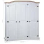 Armario madera de pino Mexicano estilo Corona blanco 3 puertas de vidaXL, Armarios roperos - Ref: Foro24-282622, Precio: 445,...