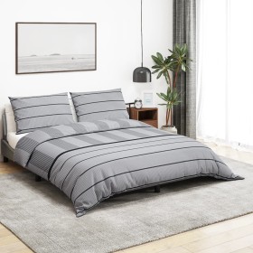 Juego de funda nórdica algodón gris 260x220 cm de , Fundas de nórdico - Ref: Foro24-136446, Precio: 30,19 €, Descuento: %