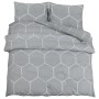 Juego de funda nórdica algodón gris 220x240 cm de , Fundas de nórdico - Ref: Foro24-136452, Precio: 26,40 €, Descuento: %