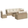 Set de sofás de jardín 9 pzas con cojines ratán sintético beige de , Conjuntos de jardín - Ref: Foro24-3219238, Precio: 615,0...