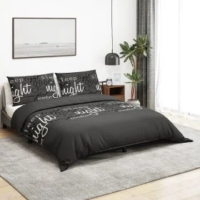 Juego de funda nórdica algodón negro 135x200 cm de , Fundas de nórdico - Ref: Foro24-136529, Precio: 25,92 €, Descuento: %