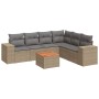 Set sofás de jardín 7 piezas y cojines ratán sintético beige de , Conjuntos de jardín - Ref: Foro24-3225464, Precio: 447,36 €...
