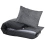 Juego de funda nórdica algodón gris oscuro 200x200 cm de , Fundas de nórdico - Ref: Foro24-136478, Precio: 28,07 €, Descuento: %