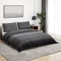 Juego de funda nórdica algodón gris oscuro 200x200 cm de , Fundas de nórdico - Ref: Foro24-136486, Precio: 27,53 €, Descuento: %