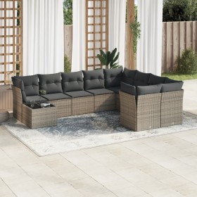 Set de sofás de jardín 10 pzas con cojines ratán sintético gris de , Conjuntos de jardín - Ref: Foro24-3218190, Precio: 570,3...