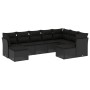 Set de sofás de jardín 8 piezas y cojines ratán sintético negro de , Conjuntos de jardín - Ref: Foro24-3250404, Precio: 576,9...