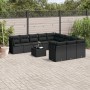 Set de sofás de jardín 12 piezas cojines ratán sintético negro de , Conjuntos de jardín - Ref: Foro24-3250254, Precio: 798,53...