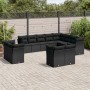 Set de sofás de jardín 12 piezas cojines ratán sintético negro de , Conjuntos de jardín - Ref: Foro24-3250364, Precio: 878,31...