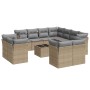 Set de sofás de jardín 12 pzas y cojines ratán sintético marrón de , Conjuntos de jardín - Ref: Foro24-3250358, Precio: 872,7...