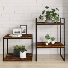 Estantes pared 4 uds madera ingeniería roble humo 40x40x1,5 cm de , Estanterías - Ref: Foro24-838213, Precio: 32,91 €, Descue...
