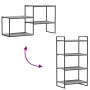 Estantes pared 4 uds madera ingeniería gris Sonoma 60x40x1,5 cm de , Estanterías - Ref: Foro24-838245, Precio: 40,10 €, Descu...