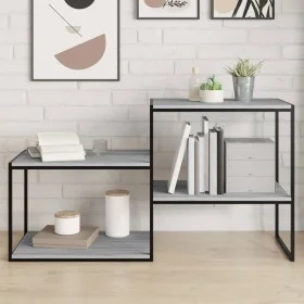 Estantes pared 4 uds madera ingeniería gris Sonoma 60x50x1,5 cm de , Estanterías - Ref: Foro24-838251, Precio: 37,97 €, Descu...