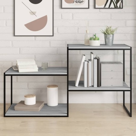 Estantes pared 4 uds madera ingeniería gris Sonoma 60x50x1,5 cm de , Estanterías - Ref: Foro24-838251, Precio: 39,53 €, Descu...