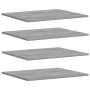Estantes pared 4 uds madera ingeniería gris Sonoma 60x50x1,5 cm de , Estanterías - Ref: Foro24-838251, Precio: 39,53 €, Descu...