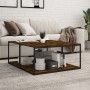 Estantes pared 4 uds madera ingeniería roble humo 80x50x1,5 cm de , Estanterías - Ref: Foro24-838279, Precio: 49,67 €, Descue...
