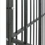 Corralito para perros con 12 paneles acero galvanizado negro de , Casetas para perros - Ref: Foro24-3209558, Precio: 294,20 €...