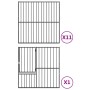 Corralito para perros con 12 paneles acero galvanizado negro de , Casetas para perros - Ref: Foro24-3209558, Precio: 294,20 €...