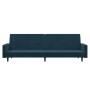 Sofá cama de 2 plazas terciopelo azul de , Sofás - Ref: Foro24-375736, Precio: 266,38 €, Descuento: %