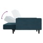 Sofá cama de 2 plazas terciopelo azul de , Sofás - Ref: Foro24-375736, Precio: 266,38 €, Descuento: %