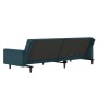 Sofá cama de 2 plazas terciopelo azul de , Sofás - Ref: Foro24-375736, Precio: 266,38 €, Descuento: %