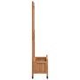Jardinera con enrejado y ruedas madera maciza de abeto marrón de , Maceteros y jardineras - Ref: Foro24-3207650, Precio: 103,...