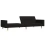 Sofá cama de 2 plazas tela negro de , Sofás - Ref: Foro24-375729, Precio: 264,32 €, Descuento: %