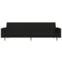 Sofá cama de 2 plazas tela negro de , Sofás - Ref: Foro24-375729, Precio: 264,32 €, Descuento: %