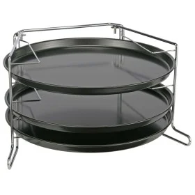 HI Juego para hornear pizza de 4 piezas negro de HI, Moldes para pizza - Ref: Foro24-435268, Precio: 24,26 €, Descuento: %
