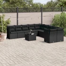 11-piece garden sofa set and black synthetic rattan cushions by , Garden sets - Ref: Foro24-3218245, Price: 708,79 €, Discoun...
