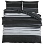 Juego de funda nórdica algodón negro y blanco 220x240 cm de , Fundas de nórdico - Ref: Foro24-136497, Precio: 39,98 €, Descue...