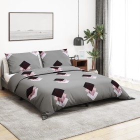 Juego de funda nórdica algodón gris 260x220 cm de , Fundas de nórdico - Ref: Foro24-136476, Precio: 27,47 €, Descuento: %