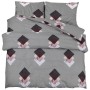 Juego de funda nórdica algodón gris 260x220 cm de , Fundas de nórdico - Ref: Foro24-136476, Precio: 27,47 €, Descuento: %