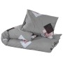 Juego de funda nórdica algodón gris 260x220 cm de , Fundas de nórdico - Ref: Foro24-136476, Precio: 27,47 €, Descuento: %