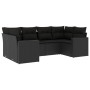 Set de sofás de jardín 6 piezas y cojines ratán sintético negro de , Conjuntos de jardín - Ref: Foro24-3219365, Precio: 398,2...