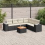 Set de comedor de jardín 7 pzas y cojines ratán sintético negro de , Conjuntos de jardín - Ref: Foro24-3225461, Precio: 392,7...